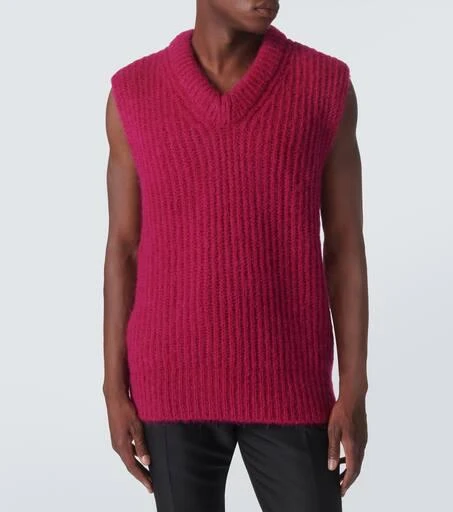 Jil Sander Mohair and wool sweater vest 3