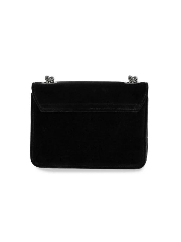 Moschino Logo Velvet Shoulder Bag 4