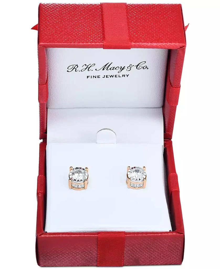 TruMiracle Diamond Stud Earrings (1-1/4 ct. t.w.) in 14k White, Yellow or Rose Gold 2