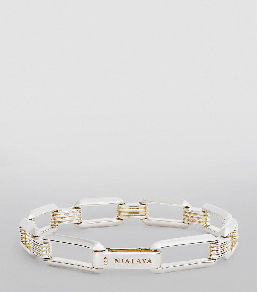Nialaya Sterling Silver Link Bracelet