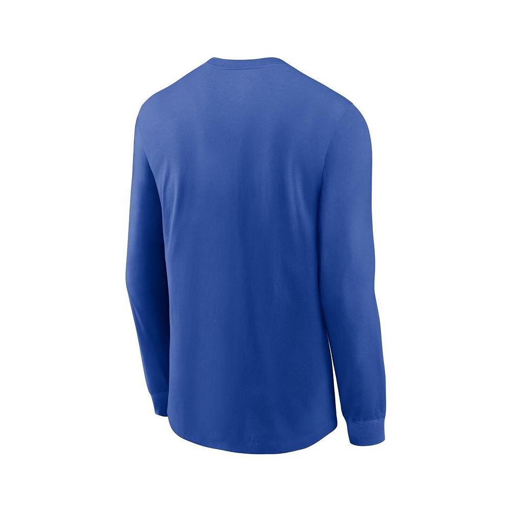 Nike Men's Royal Duke Blue Devils Primary Logo Long Sleeve T-Shirt