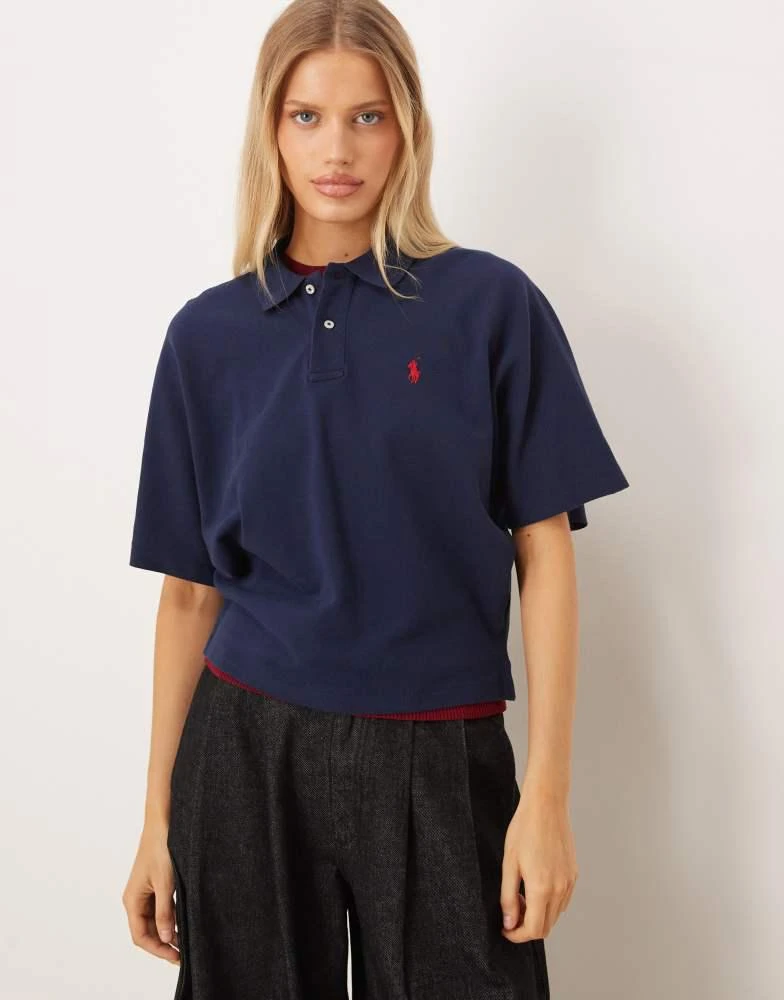 Ralph Lauren Polo Ralph Lauren knitted polo in dark navy