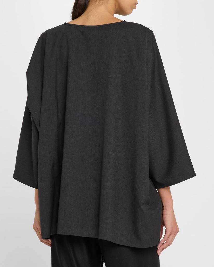 Eskandar Boat Neck Top (Long Length) 3