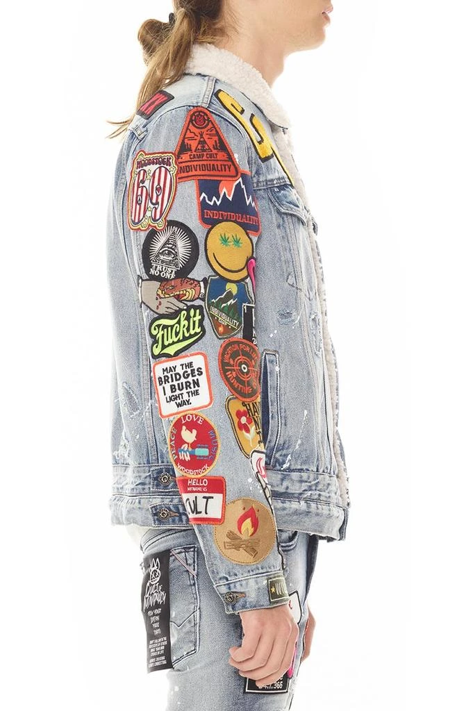 Cult Of Individuality Type III Stretch Cotton Blend Denim Trucker Jacket 3