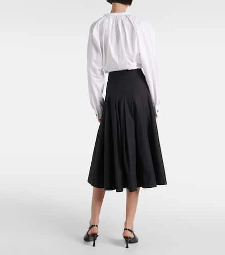 Proenza Schouler White Label Peters cotton poplin midi skirt 3