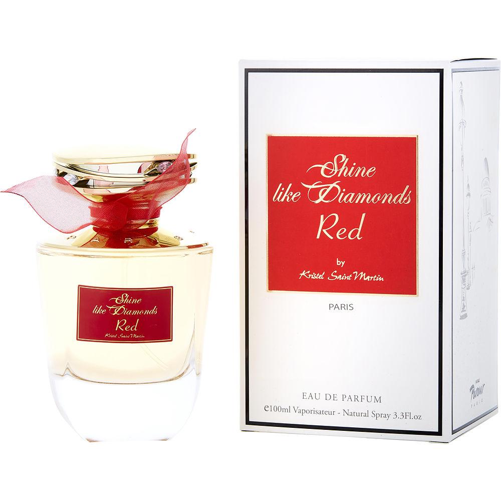 Kristel Saint Martin Shine Like Diamonds Red By  Eau De Parfum Spray 3.3 Oz Women