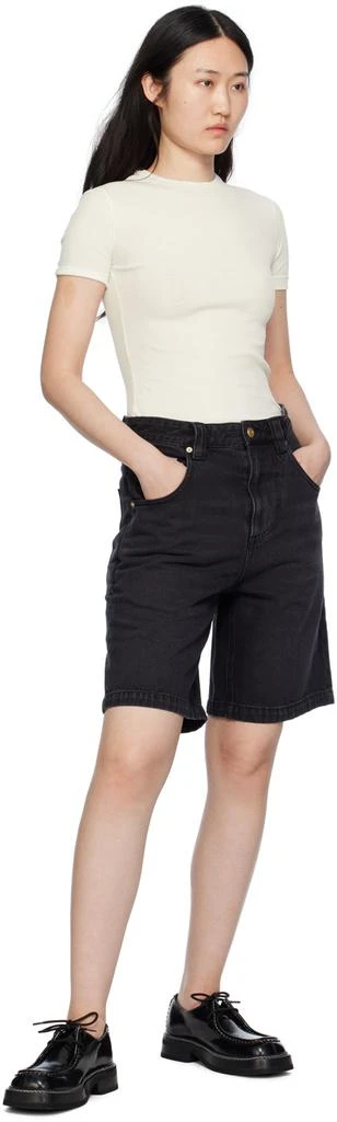 Eytys SSENSE Exclusive Black Keanu Denim Shorts 4