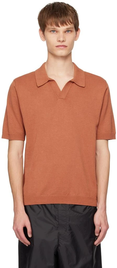 NORSE PROJECTS Orange Leif Polo 1