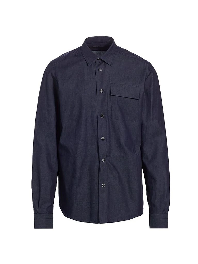 Kiton Buba Cotton Button-Front Shirt 1