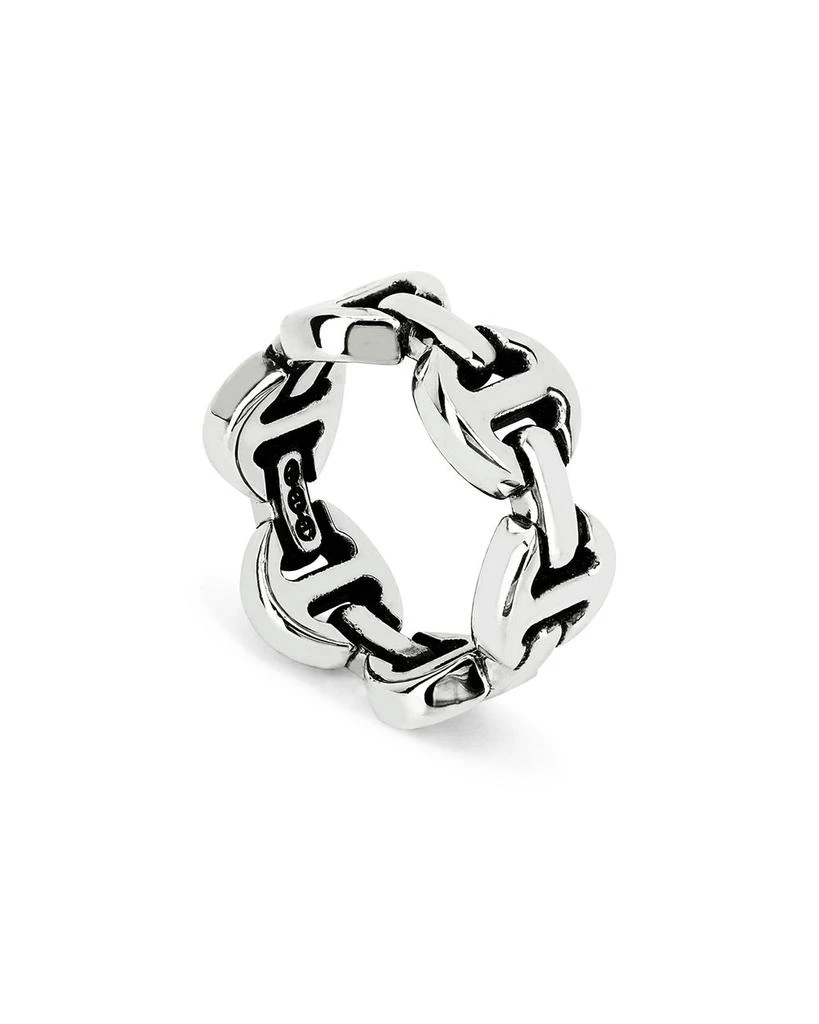 Hoorsenbuhs Men's Sterling Silver Brute Classic Tri Link Ring 2