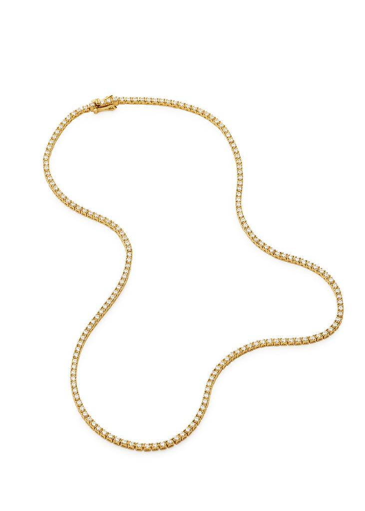 Missoma Classic Tennis 18kt gold-plated necklace