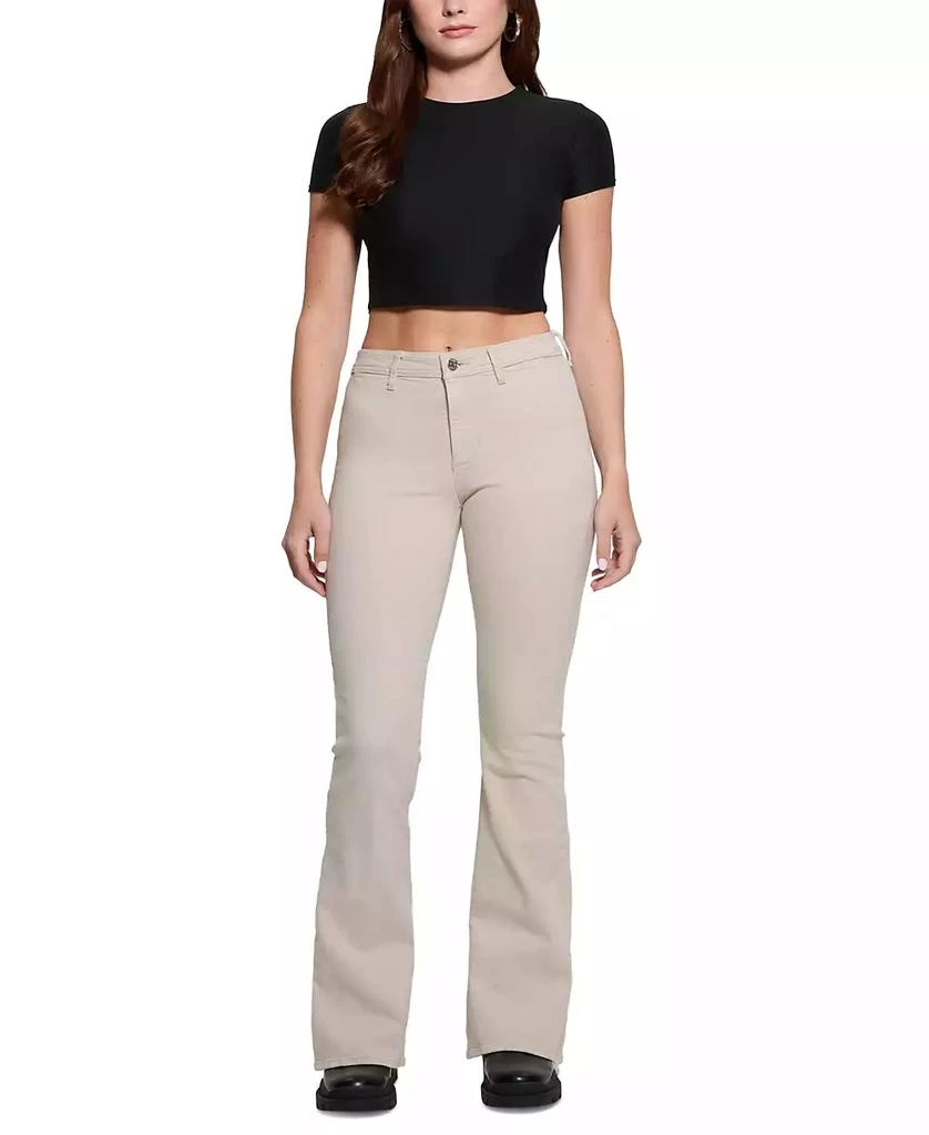 GUESS Women's Belle High-Rise Flare-Leg Jeans 5