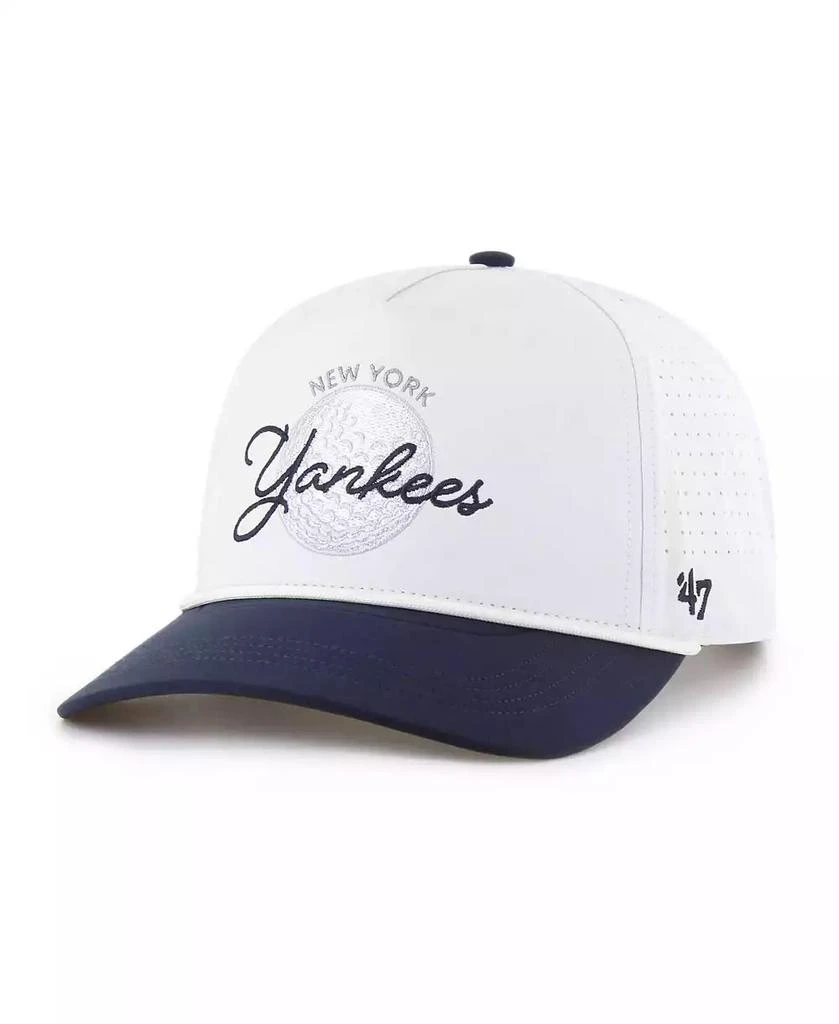 47 Brand Men's White/Navy New York Yankees Gimmie Golf Hitch Rope Adjustable Hat 2