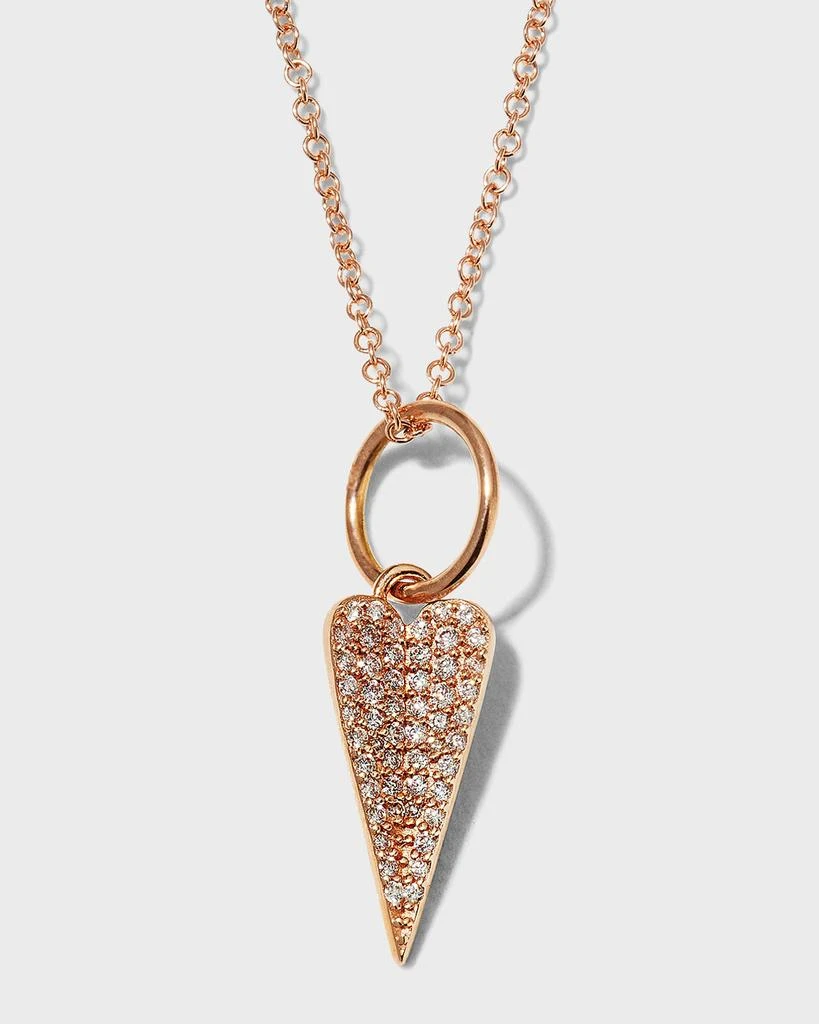 Bridget King Jewelry Mini Folded Heart Necklace 1