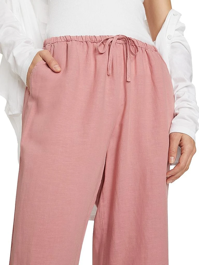 Splendid Linen-Blend Drawstring Pants 6
