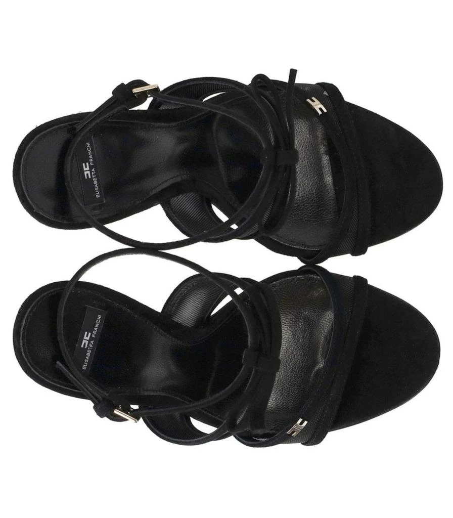 ELISABETTA FRANCHI Elisabetta Franchi Black Heeled Sandal With Bow 5