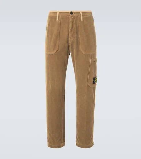 Stone Island Compass cotton corduroy cargo pants 1
