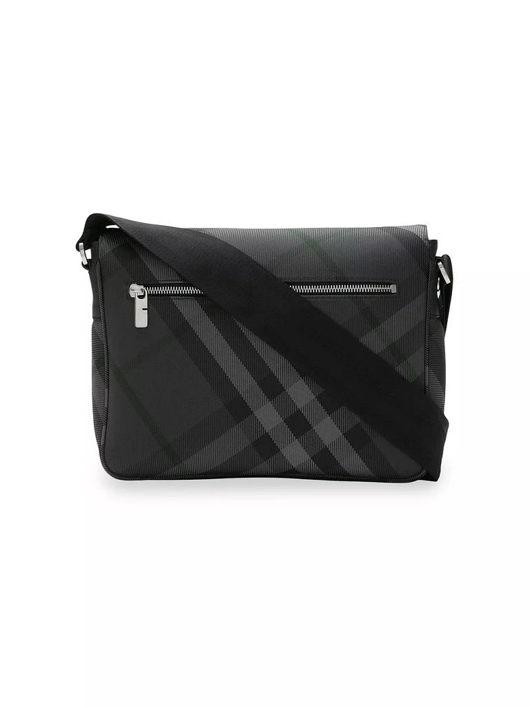 Burberry Grid Check Messenger Bag 5