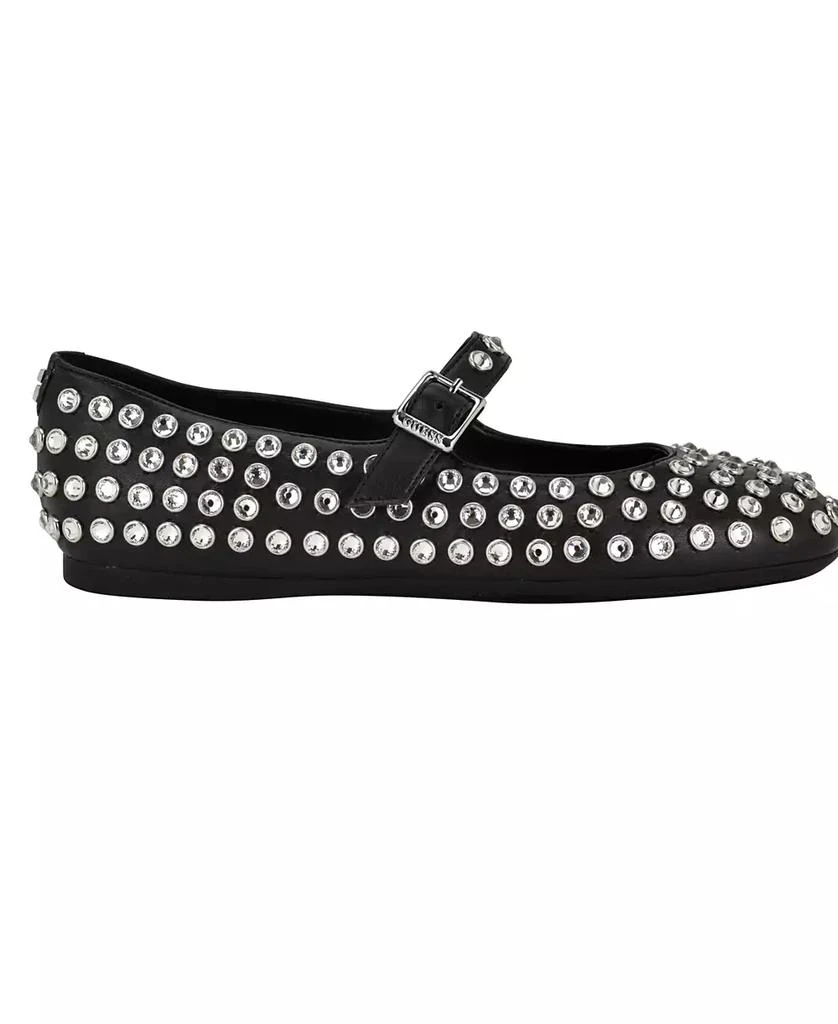 GUESS Women's Kalidal Rhinestone Mary Jane Ballet Flats 2