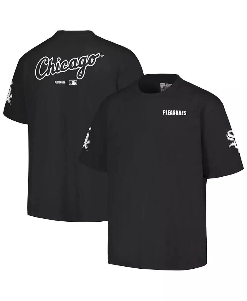 PLEASURES Men's Black Chicago White Sox Team T-shirt 1