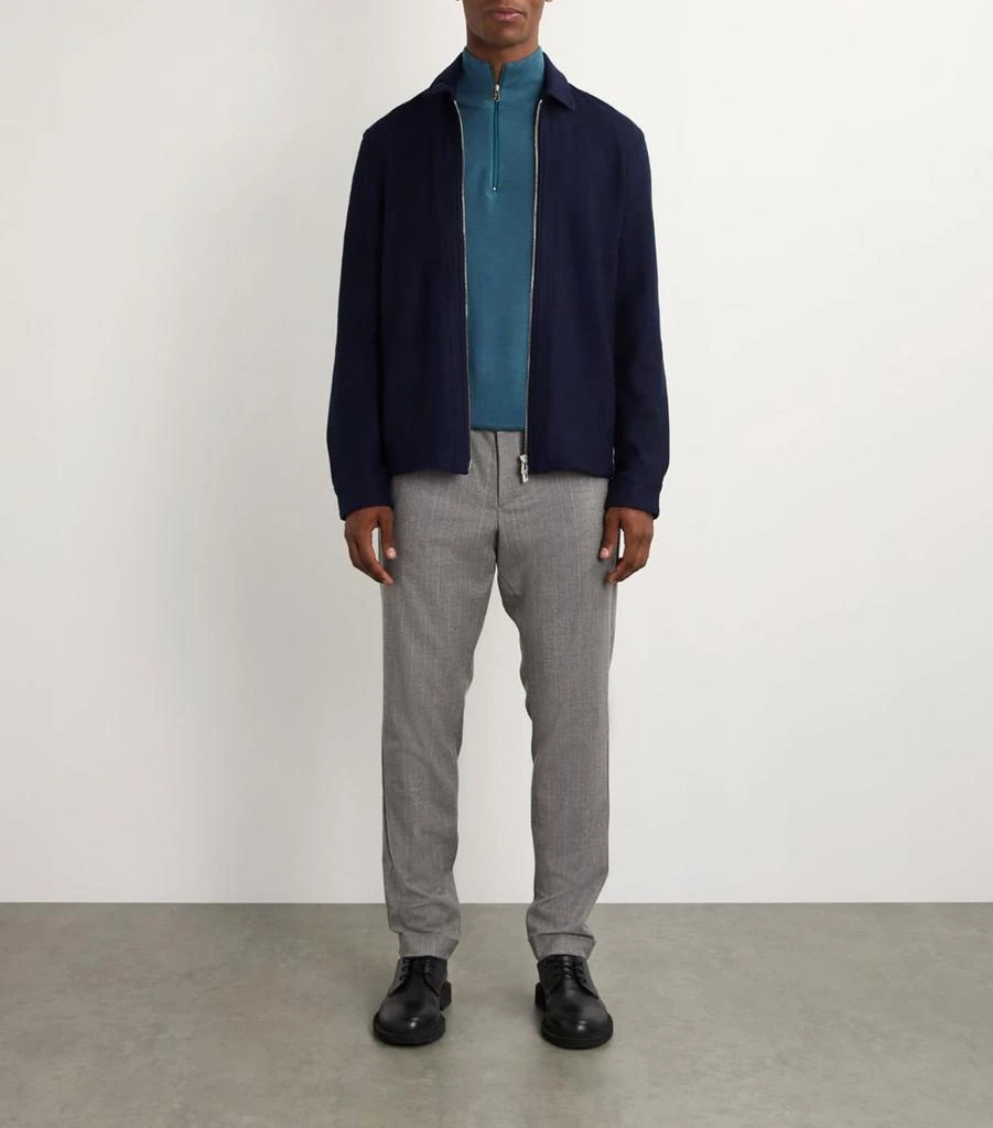 Marco Pescarolo Stretch-Cashmere Striped Trousers 2