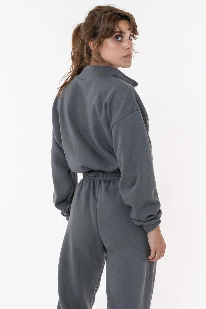 Los Angeles Apparel F396 - Flex Fleece Half Zip Cropped Pullover 10