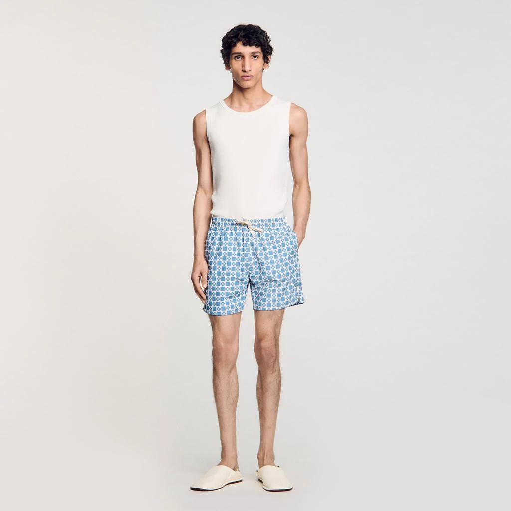 Sandro Square Cross swim shorts 1