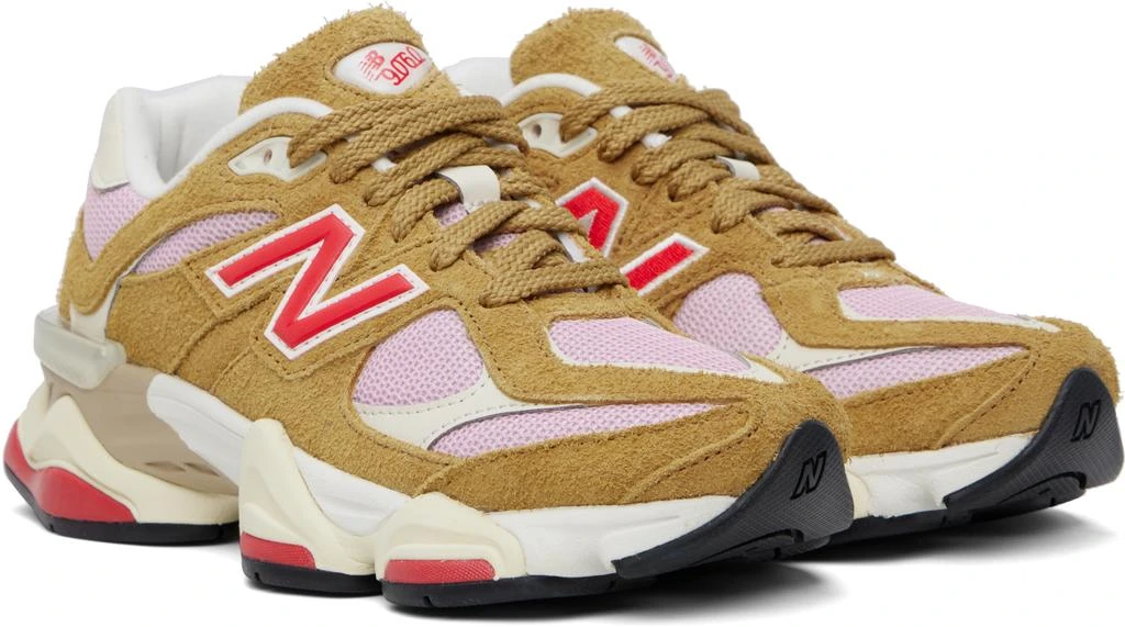 New Balance Tan & Pink 9060 Sneakers 4