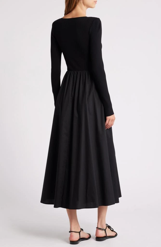 Sweetheart Neck Long Sleeves Mixed Media Dress  On Sale Now with Up to 84%  Off | Discover Exclusive Deals & Savings at BeyondStyle  Authentic Moon  River women|female|dresses|clothing|dress with Limited-Time Discounts,