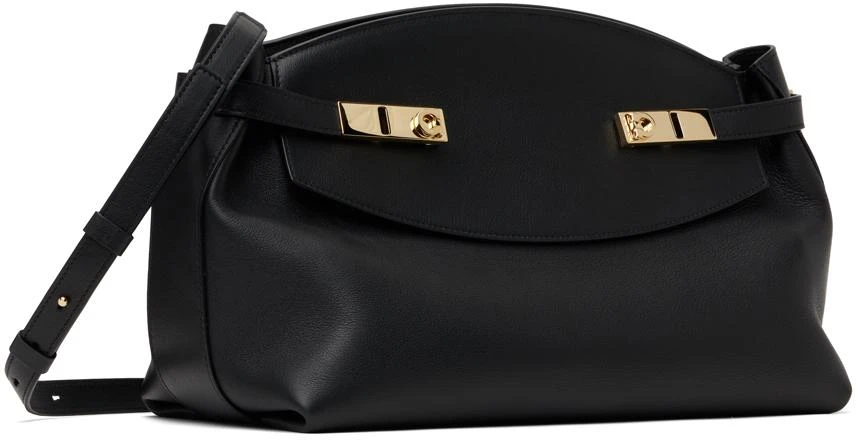 Salvatore Ferragamo Black Hug Shoulder Bag 2