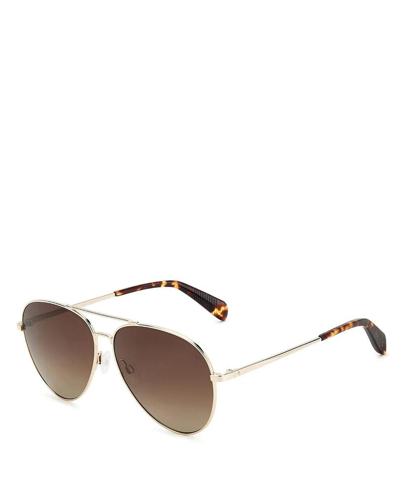 Rag & Bone Aviator Sunglasses, 59mm 1