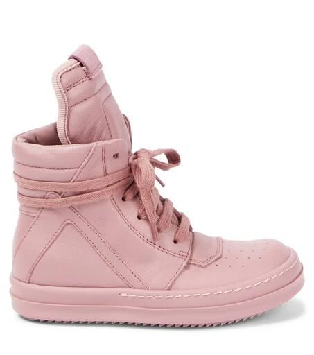 Rick Owens Geobasket leather high-top sneakers 4