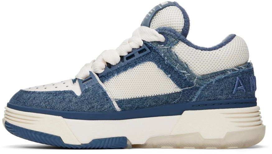AMIRI Indigo & White Vintage Denim MA-1 Sneakers 3
