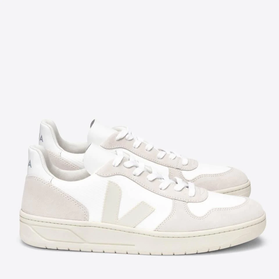 Veja VEJA WOMEN'S V10 B-MESH TRAINERS - WHITE/NATURAL PIERRE 2