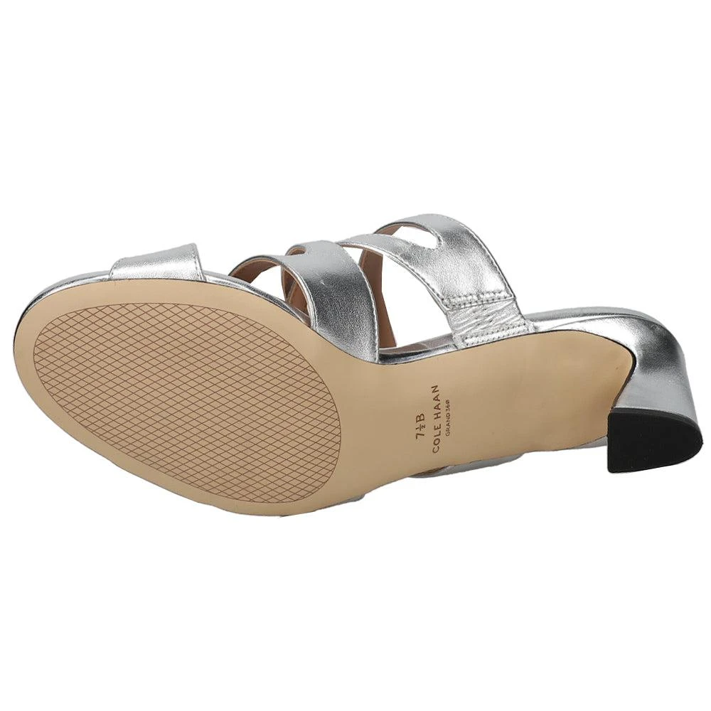 Cole Haan Alyse Metallic Block Heel Sandals 5