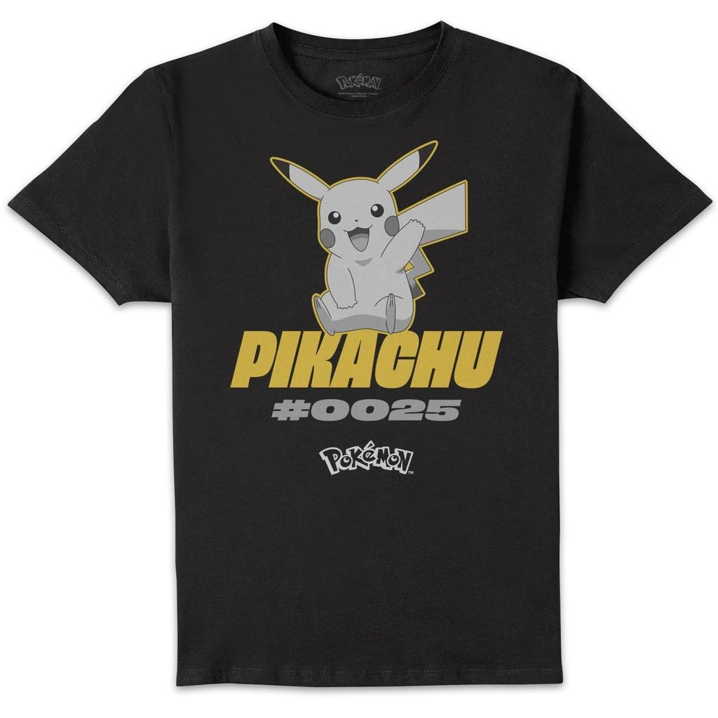 Pokémon Pokémon Pikachu #0025 Unisex T-Shirt - Black 1
