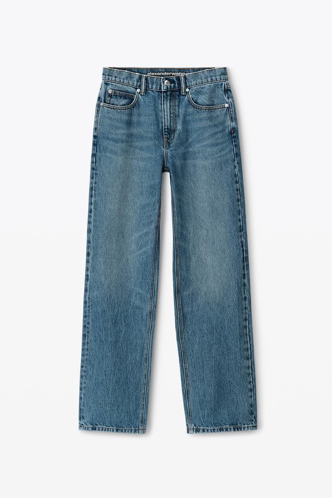 Alexander Wang EZ MID-RISE STRAIGHT-LEG JEANS