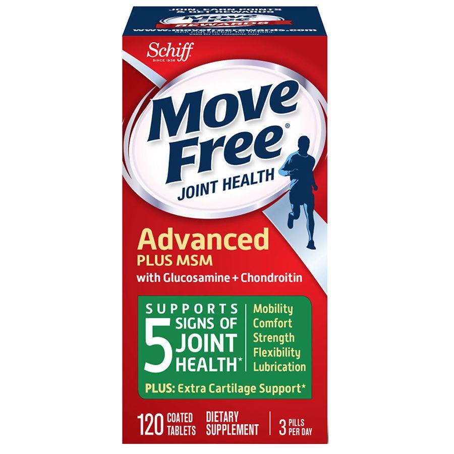 Move Free Joint Health Advanced + MSM with Glucosamine Chondroitin, Tablets