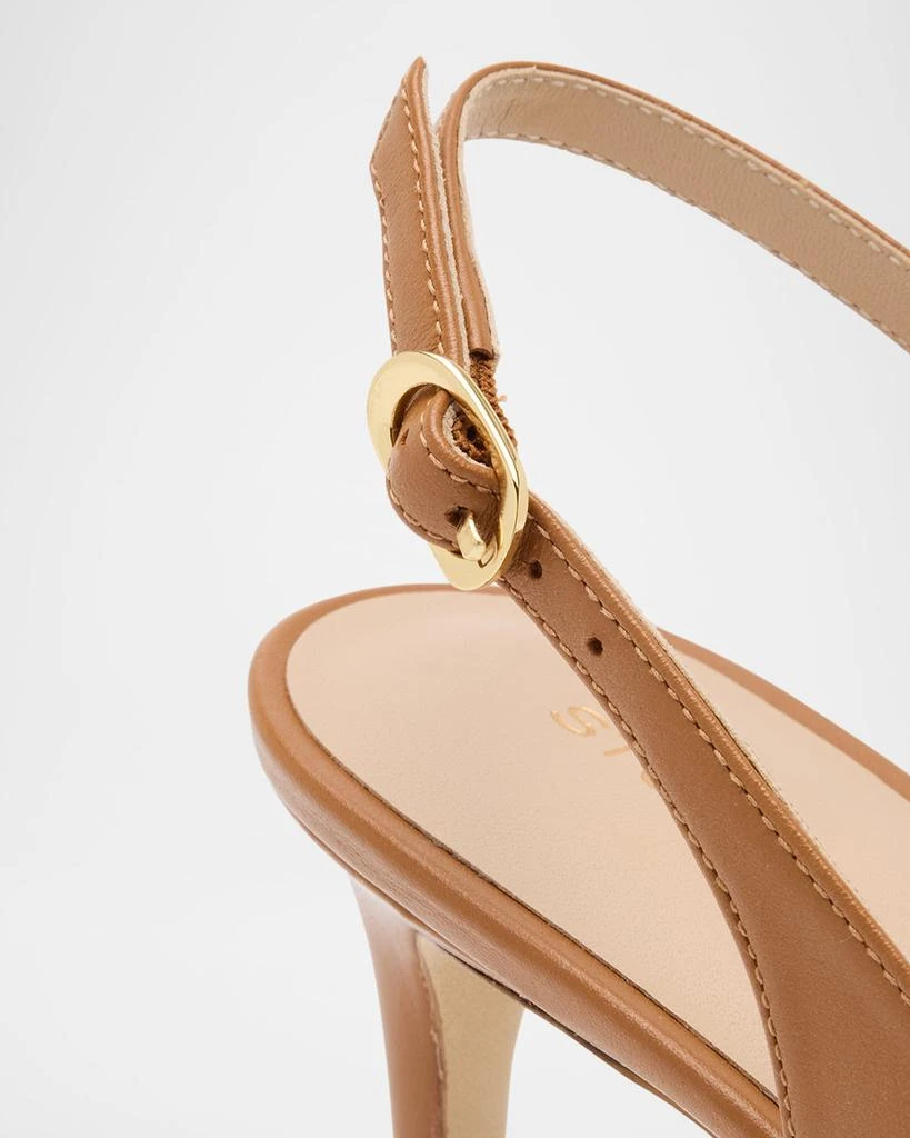 Stuart Weitzman Stuart Leather Slingback Pumps 6