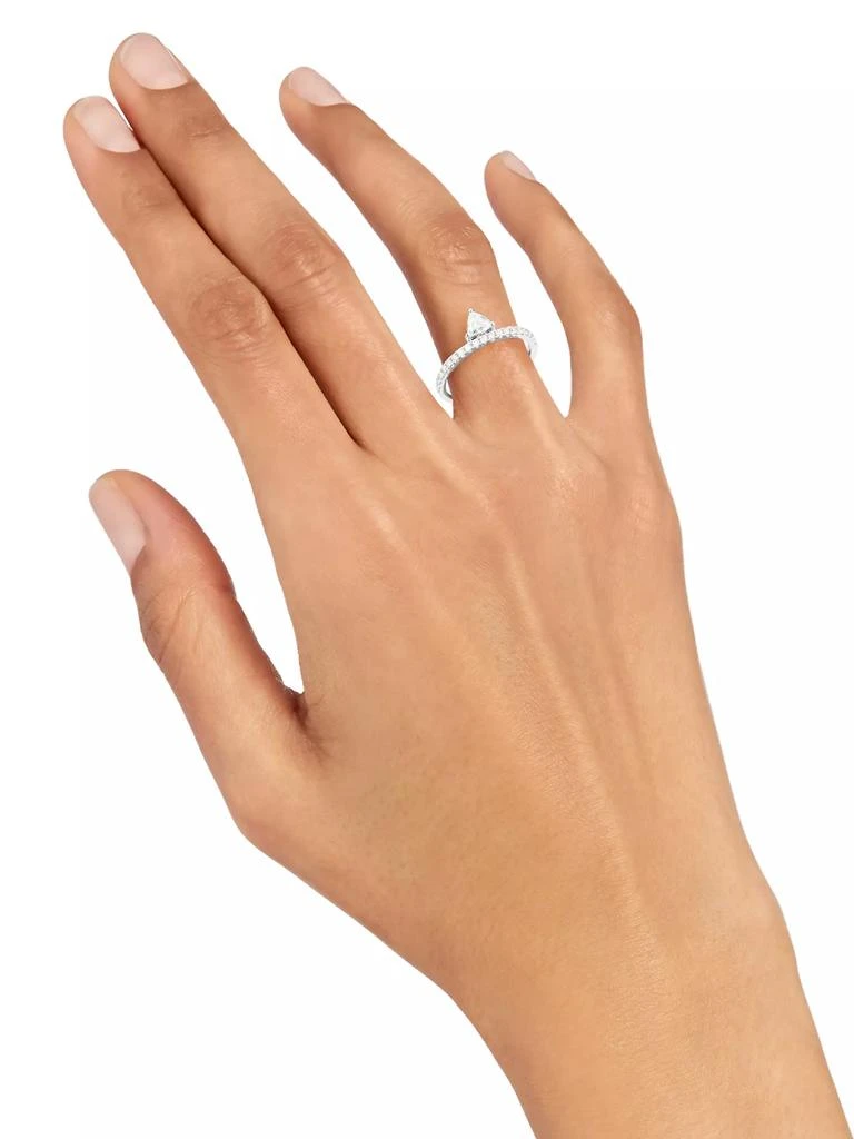 Anita Ko Diamond White Gold Triangle Ring 2