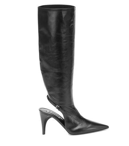 Jil Sander Cut-out knee-high leather boots 4