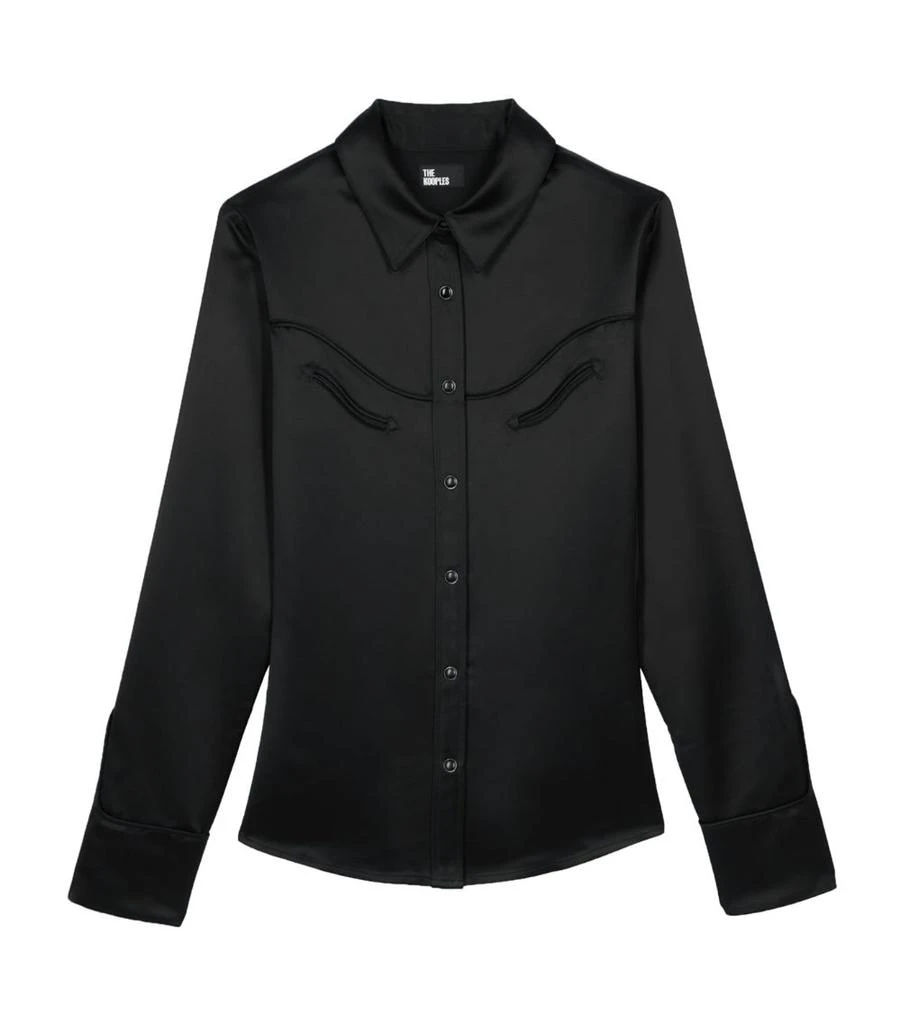 The Kooples Satin Western Shirt 1