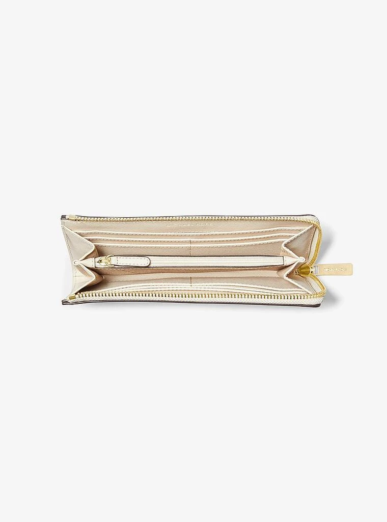 Michael Kors Jet Set Travel Large Saffiano Leather Quarter-Zip Wallet 2