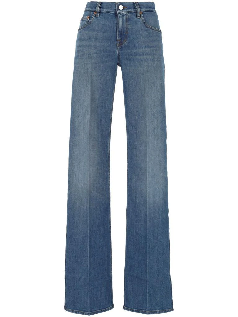 Gucci Flared Stretch Denim Jeans