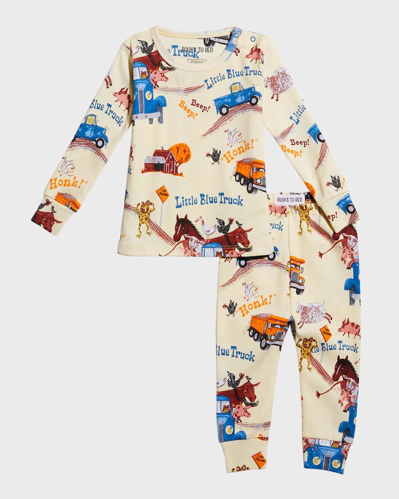 Books To Bed Boy's Little Blue Truck Printed 2-Piece Pajamas, Size 12-24M