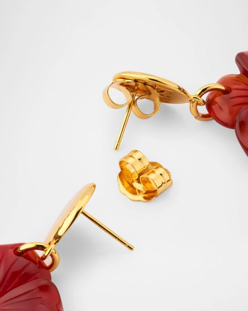 NEST Jewelry Carnelian Flower Drop Earrings 4