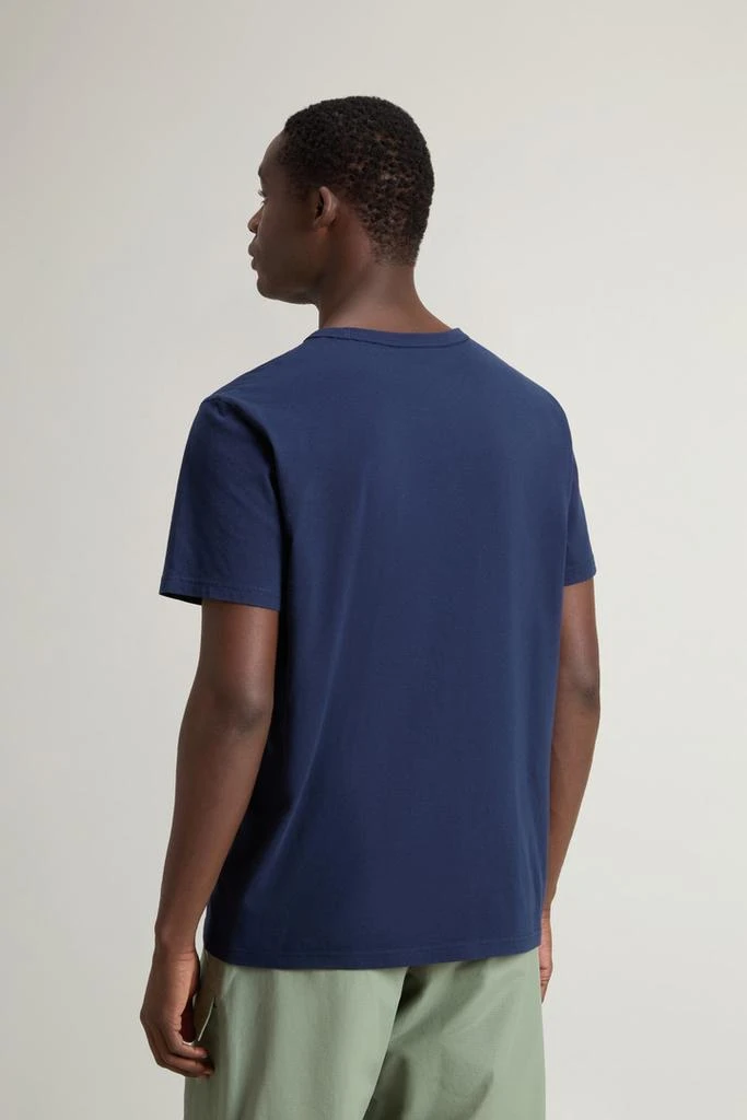 Woolrich Pure Cotton T-shirt - Men - Blue 3