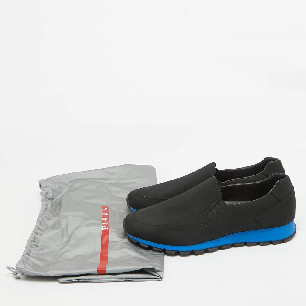 Prada Prada Black Canvas Slip On Sneakers Size 43 9