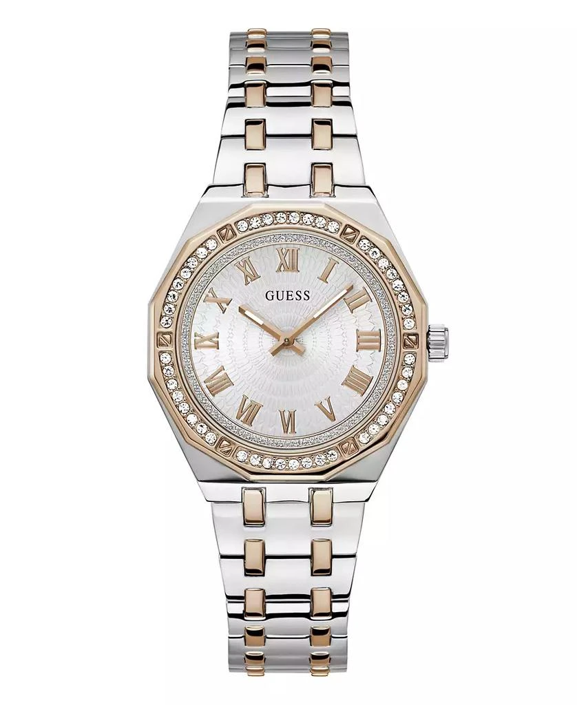 GUESS Women's Analog Two-Tone Stainless Steel Watch 36mm 1