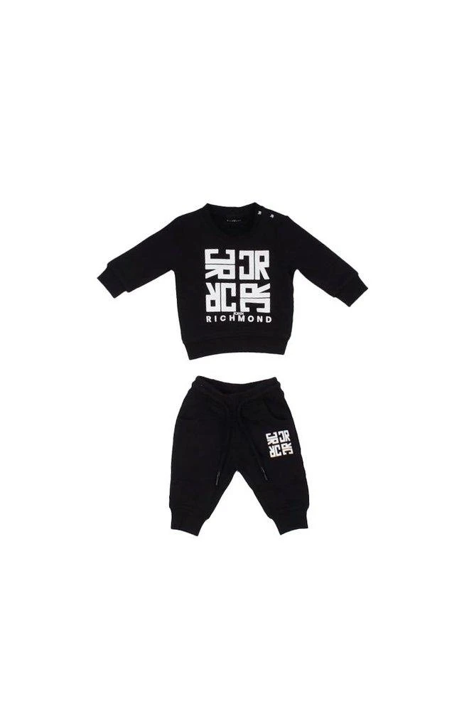 John Richmond Junior John Richmond Junior Logo Printed Drawstring Tracksuit Set